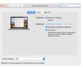 ?新的MacBook Pro True Tone功能可與LG UltraFine和Thunderbolt顯示器一起使用