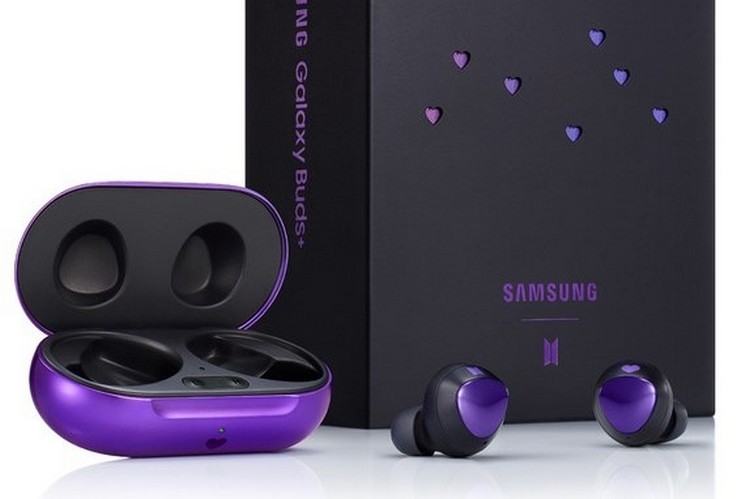 這是泄漏圖像中的BTS版Galaxy Buds +