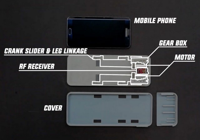 “CaseCrawler”是一個(gè)機(jī)器人智能手機(jī)保護(hù)套，可以隨身攜帶您的設(shè)備