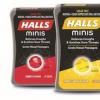 合作推出新的HALLS minis無糖咳嗽滴劑