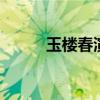 玉樓春演員表 玉樓春各人物結局