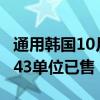 通用韓國10月國內(nèi)銷量為22.7％科羅拉多州143單位已售