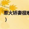 惹火嬌妻很難寵（關(guān)于惹火嬌妻很難寵的介紹）