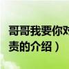 哥哥我要你對(duì)我負(fù)責(zé)（關(guān)于哥哥我要你對(duì)我負(fù)責(zé)的介紹）