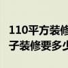 110平方裝修要多少錢 哪位了解110平方的房子裝修要多少錢 