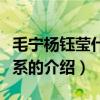 毛寧楊鈺瑩什么關(guān)系（關(guān)于毛寧楊鈺瑩什么關(guān)系的介紹）