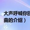 大聲呼喊你回來插曲（關于大聲呼喊你回來插曲的介紹）