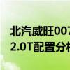 北汽威旺0072.0T性能測(cè)評(píng)以及北汽威旺0072.0T配置分析