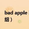 bad apple 歌詞（關(guān)于bad apple 歌詞的介紹）