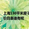 上海130平米房子裝修多少錢 上海130平米裝修多少錢 項(xiàng)目?jī)r(jià)目表誰(shuí)有呢 