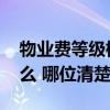 物業(yè)費等級標準怎么定的 物業(yè)管理費包含什么 哪位清楚 