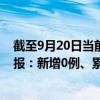 截至9月20日當(dāng)前北京通州區(qū)最新疫情消息今天實時數(shù)據(jù)通報：新增0例、累計確診117例