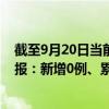 截至9月20日當(dāng)前北京朝陽(yáng)區(qū)最新疫情消息今天實(shí)時(shí)數(shù)據(jù)通報(bào)：新增0例、累計(jì)確診652例