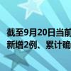 截至9月20日當(dāng)前云南麗江最新疫情消息今天實(shí)時(shí)數(shù)據(jù)通報(bào)：新增2例、累計(jì)確診9例