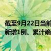 截至9月22日當前寧夏銀川最新疫情消息今天實時數據通報：新增1例、累計確診69例
