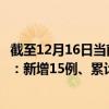 截至12月16日當(dāng)前廣東湛江最新疫情消息今天實時數(shù)據(jù)通報：新增15例、累計確診1368例