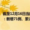 截至12月16日當前浙江杭州最新疫情消息今天實時數(shù)據(jù)通報：新增71例、累計確診1527例