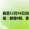 截至12月16日當前遼寧葫蘆島最新疫情消息今天實時數(shù)據(jù)通報：新增0例、累計確診229例