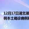 12月17日湖北潛江最新疫情消息今天實時數(shù)據(jù)通報：新增0例本土確診病例和0例無癥狀感染者