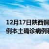 12月17日陜西銅川最新疫情消息今天實時數(shù)據(jù)通報：新增0例本土確診病例和0例無癥狀感染者