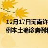 12月17日河南許昌最新疫情消息今天實(shí)時(shí)數(shù)據(jù)通報(bào)：新增0例本土確診病例和0例無(wú)癥狀感染者