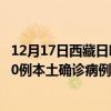 12月17日西藏日喀則最新疫情消息今天實(shí)時(shí)數(shù)據(jù)通報(bào)：新增0例本土確診病例和0例無癥狀感染者