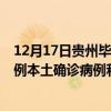 12月17日貴州畢節(jié)最新疫情消息今天實時數(shù)據(jù)通報：新增0例本土確診病例和0例無癥狀感染者
