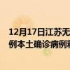 12月17日江蘇無錫最新疫情消息今天實時數(shù)據(jù)通報：新增0例本土確診病例和0例無癥狀感染者