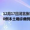 12月17日河北張家口最新疫情消息今天實(shí)時(shí)數(shù)據(jù)通報(bào)：新增0例本土確診病例和0例無(wú)癥狀感染者