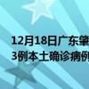12月18日廣東肇慶最新疫情消息今天實(shí)時(shí)數(shù)據(jù)通報(bào)：新增23例本土確診病例和0例無(wú)癥狀感染者