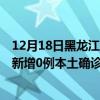12月18日黑龍江大興安嶺最新疫情消息今天實時數(shù)據(jù)通報：新增0例本土確診病例和0例無癥狀感染者