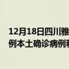 12月18日四川雅安最新疫情消息今天實時數(shù)據(jù)通報：新增0例本土確診病例和0例無癥狀感染者