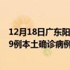 12月18日廣東陽江最新疫情消息今天實(shí)時數(shù)據(jù)通報：新增19例本土確診病例和0例無癥狀感染者