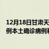12月18日甘肅天水最新疫情消息今天實時數(shù)據(jù)通報：新增0例本土確診病例和0例無癥狀感染者