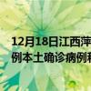 12月18日江西萍鄉(xiāng)最新疫情消息今天實時數(shù)據(jù)通報：新增0例本土確診病例和0例無癥狀感染者
