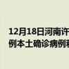 12月18日河南許昌最新疫情消息今天實時數(shù)據(jù)通報：新增0例本土確診病例和0例無癥狀感染者