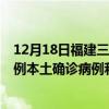 12月18日福建三明最新疫情消息今天實(shí)時(shí)數(shù)據(jù)通報(bào)：新增3例本土確診病例和0例無(wú)癥狀感染者