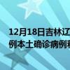 12月18日吉林遼源最新疫情消息今天實(shí)時數(shù)據(jù)通報(bào)：新增0例本土確診病例和0例無癥狀感染者