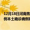 12月18日河南焦作最新疫情消息今天實(shí)時(shí)數(shù)據(jù)通報(bào)：新增0例本土確診病例和0例無(wú)癥狀感染者