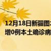 12月18日新疆圖木舒克最新疫情消息今天實時數(shù)據(jù)通報:新增0例本土確診病例和0例無癥狀感染者 12月18日新疆圖木舒克最新疫情消息今天實時數(shù)據(jù)通報:新增0例本土確診病例和0例無癥狀感染者