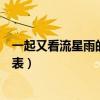 一起又看流星雨的演員表角色介紹（一起又看流星雨的演員表）