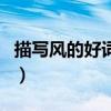 描寫風(fēng)的好詞好句一百字（描寫風(fēng)的好詞好句）