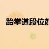 跆拳道段位顏色及年齡（跆拳道段位顏色）