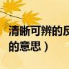 清晰可辨的反義詞和近義詞是什么（清晰可辨的意思）