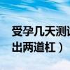 受孕幾天測試紙可明顯測出?（受孕幾天能測出兩道杠）