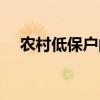 農(nóng)村低保戶(hù)的標(biāo)準(zhǔn)是什么（農(nóng)村低保戶(hù)）