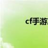 cf手游沖級（cf新手沖級計劃）