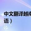 中文翻譯越南語言在線翻譯器（中文翻譯越南語）