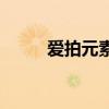 愛拍元素個(gè)人空間（愛拍v元素s）