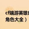 cf端游英雄角色大全2021（穿越火線cf英雄角色大全）